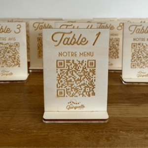 Création de menu en bois personnalisé pour restaurant Le Havre