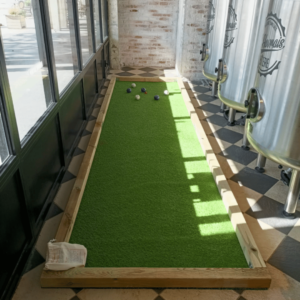 Location pétanque d'intérieur pour animation restaurant bar L'Havrais Bière Le Havre